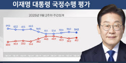 李대통령 지지율 54.5%…정치권 혼란 여파 속 1.5%p 하락[리얼미터]