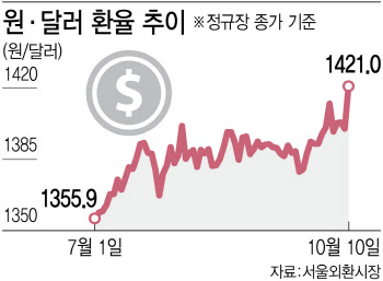 "원재료 비용 40% 뛰었다"…고환율에 기업들 비명