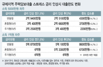 연봉 5000만원 직장인 대출한도 4300만원 뚝…수도권 실수요자 직격탄