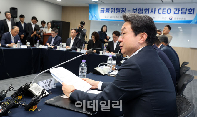 이억원 금융위원장, 보험사 CEO 만나 "생산적 금융 적극 동참해달라"