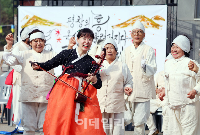 [포토] 평창농악축제 흥겨운 공연