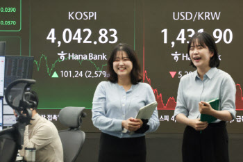 드디어 &apos;4000피 시대&apos; 왔다…삼성 첫 &apos;10만전자&apos; 달성