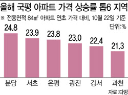 현금 많은 분당, 집값은 싼 은평·강서 날았다
