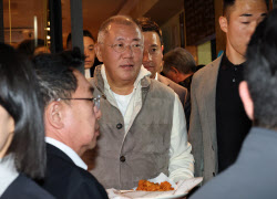 [포토] 시민들에게 치킨나눠주는 정의선 회장                                                                                                                                                              