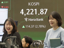 [포토]4,200선 돌파, 활짝 웃은 코스피                                                                                                                                                                    