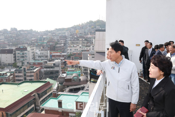 오세훈 시장 장위13구역 재개발 현장 방문 