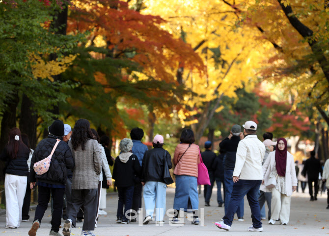  덕수궁 산책하는 시민과 외국인관광객                                                                                                                                                              