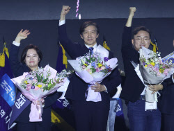 조국, 98.6% 득표로 당대표 복귀…"與 정치개혁 약속 지켜라"(상보)