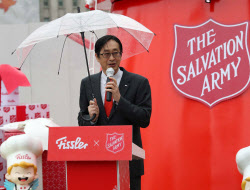 [포토] '자선냄비' 인사말하는 이경우 휘슬러코리아 대표                                                                                                                                         