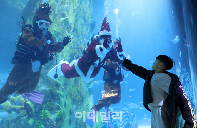 수중산타와의 만남 