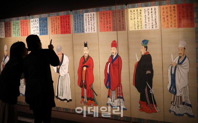  일본 궁정을 장식한 중국 고대 성현                                                                                                                                                                