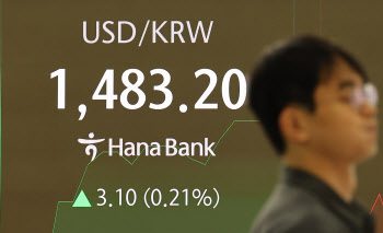 "사면 오르는 시장"…환율, 1484원대까지 올라