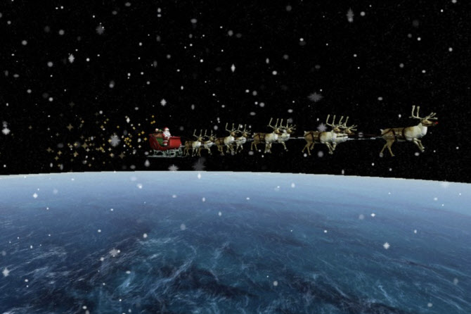 NORAD 산타 추적 시작 관련 이미지