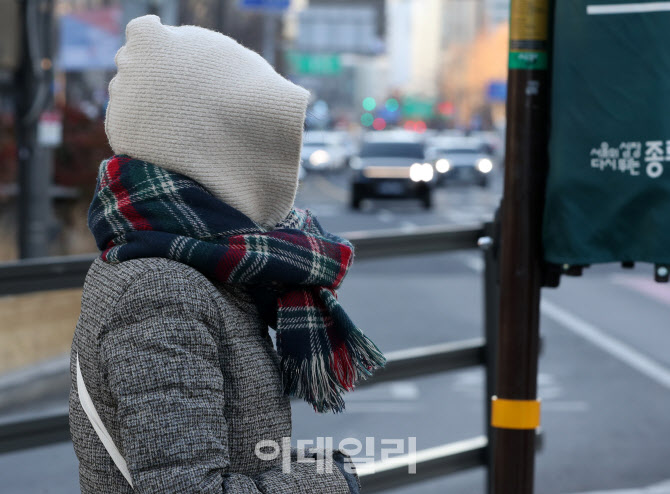  한파 속 중무장                                                                                                                                                                                   