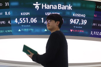 코스피, 사상 최초로 장중 4600선 돌파 후 4500선 마감…현대차 13%↑