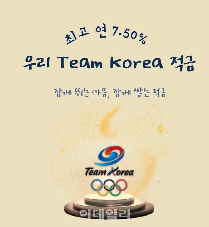 우리금융 ‘국가대표단 응원’ 최고 7.5% 적금 출시