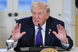 트럼프 “‘그린란드 관세’ 100% 실행”…무력 사용은 답 안해