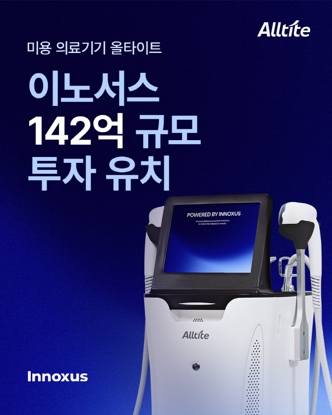 미용 의료기기 '이노서스' 알토스벤처스 등 142억 규모 시리즈A 유치 - 뉴스 썸네일 이미지