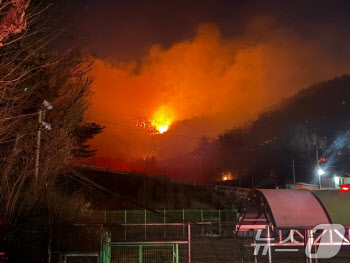 광양 산불, 국가소방동원령 발령…강풍에 진화 어려움