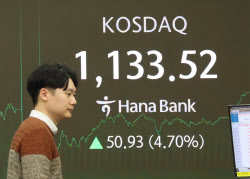 [속보]코스닥, 25년 만에 1100선 상회 마감…코스피도 장중 최고치 또 경신