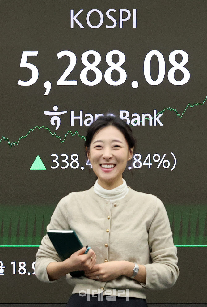 코스피 5288.08 마감, 사상 최고치 경신                                                                                                                                                             