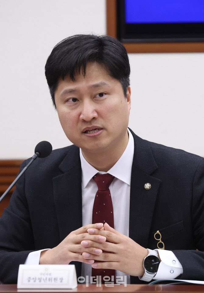 발언하는 우재준 국민의힘 청년위원장                                                                                                                                                               