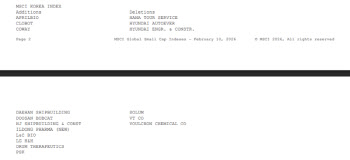 오름테라퓨틱, 에이프릴바이오 등 MSCI 글로벌 스몰캡 인덱스 편입