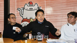 [포토]오세훈 시장, 노량진 상인들 만나 인사말                                                                                                                                                            