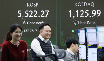 코스피 5500 돌파…‘HBM4 첫 양산 출하’ 삼전 6% 강세(마감)