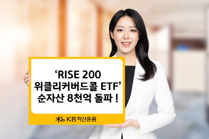 KB운용 ‘RISE 200위클리커버드콜 ETF’, 순자산 8000억 돌파