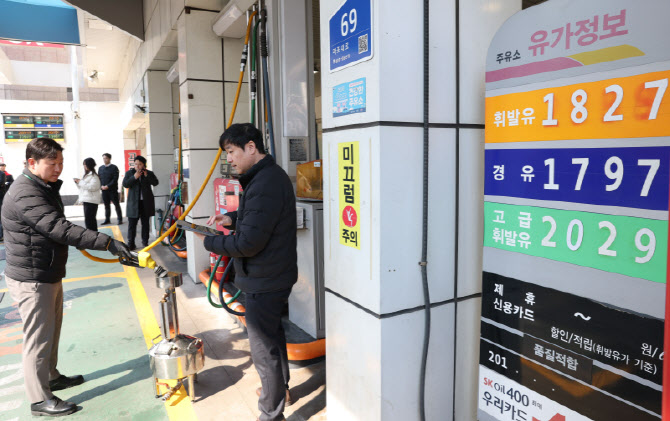 석유 최고 가격제 시행 첫 날, 정량기준탱크 점검                                                                                                                                                    