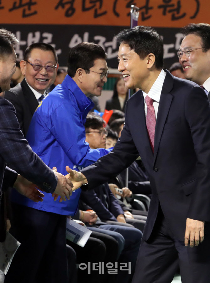  한마음축제 참석하는 오세훈 서울시장                                                                                                                                                              