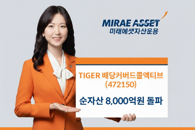 TIGER 배당커버드콜액티브 ETF, 순자산 8000억 돌파