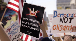 트럼프 반대 '노 킹스' 美 주말 시위…역대 최대 규모될 듯