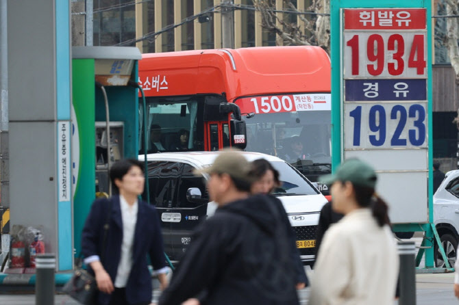 3월 소비자물가 2.2%↑…석유류 9.9% 급등(상보)