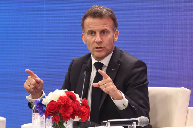 발언하는 마크롱 프랑스 대통령                                                                                                                                                                     