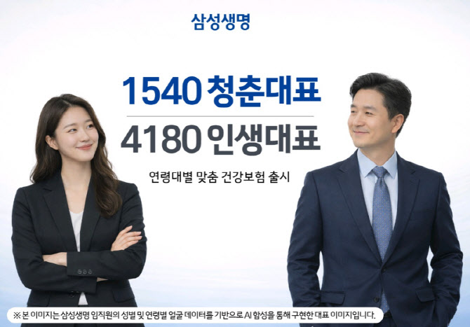 삼성생명, 1540 청춘대표·4180 인생대표 건강보험 출시… 연령대별 맞춤 보장 강화