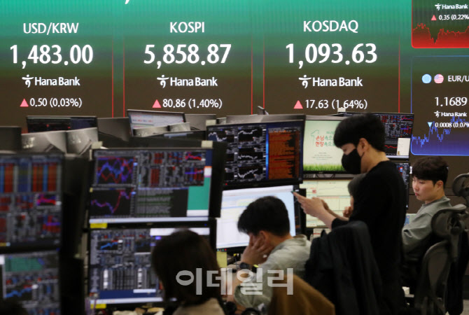  하나은행 본점 딜링룸                                                                                                                                                                             