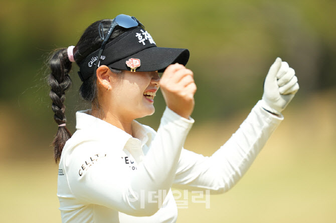 한지원,버디 성공 기쁨의 세레모니                                                                                                                                                                  