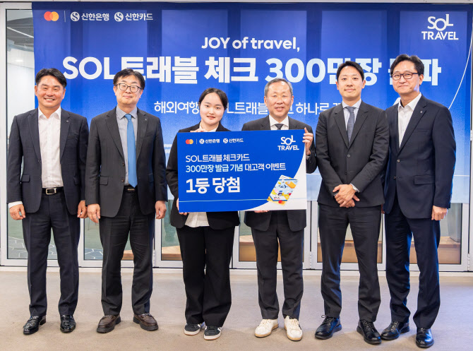 신한은행, ‘쏠트카’ 300만장 돌파 기념 세레머니 진행