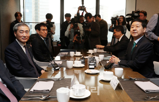  은행회관 조찬 회동                                                                                                                                                                               