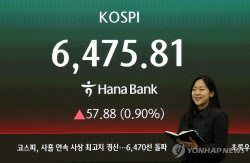 코스피, 사상 최고 6557 찍고 출렁...반등엔 성공 '사상 최고치' 마감