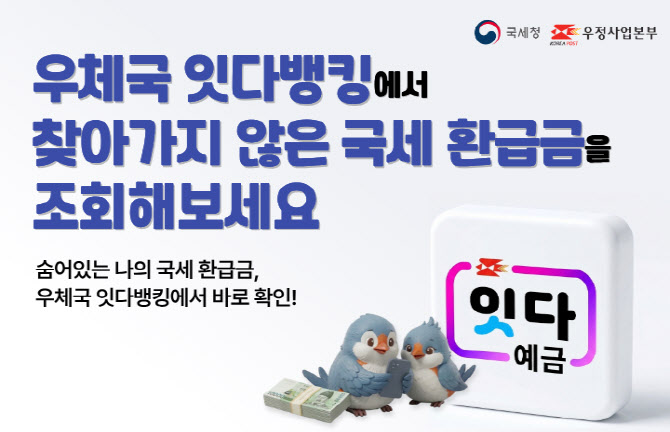 우체국 앱 ‘잇다뱅킹’서 국세 미환급금 조회 가능해진다