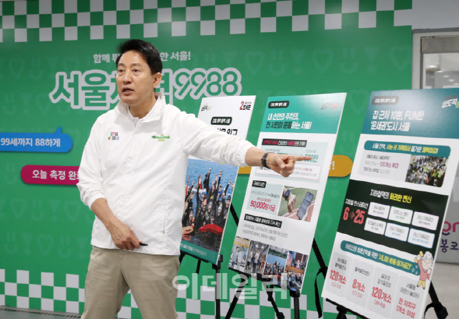  오세훈, ‘강철 체력, 활력 서울’ 공약                                                                                                                                                            