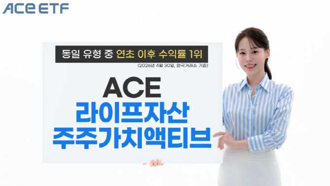 ACE 라이프자산주주가치액티브 ETF, 연초 이후 수익률 1위