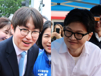 부산 북구갑 초접전…하정우·한동훈 0.8%p 차 박빙