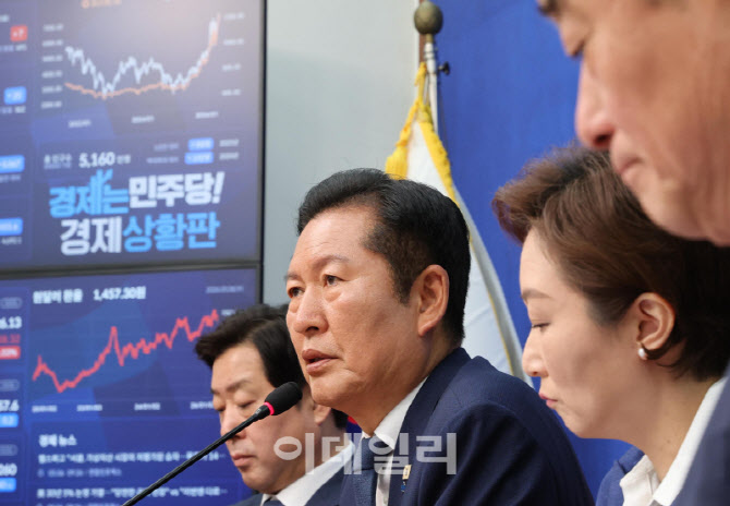 '코스피 7,000돌파' 관련 발언하는 정청래 대표                                                                                                                                            