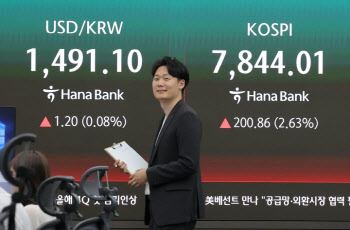 코스피, 종가 최고치 '7844.01' 기록…개인·기관 '쌍끌이' [마감]