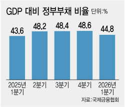 반도체 호황 덕에…정부부채 비율 3.8%p '뚝'[only 이데일리]