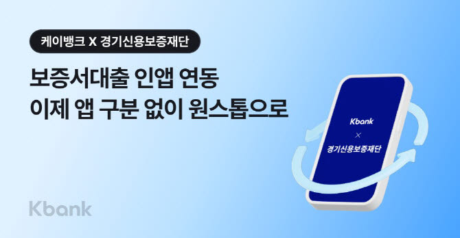 케이뱅크, 경기신보와 '사장님 보증서대출' 연동…현장실사도 비대면